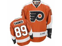 Men Reebok Philadelphia Flyers #89 Sam Gagner Premier Orange Home NHL Jersey