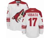 Men Reebok Phoenix Coyotes #17 Radim Vrbata Premier White Away NHL Jersey