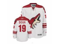 Men Reebok Phoenix Coyotes #19 Shane Doan Authentic White Away NHL Jersey