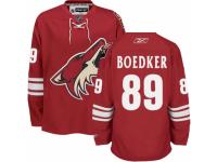 Men Reebok Phoenix Coyotes #89 Mikkel Boedker Premier Burgundy Red Home NHL Jersey