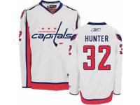 Men Reebok Washington Capitals #32 Dale Hunter Premier White Away NHL Jersey