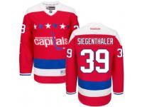Men Reebok Washington Capitals #39 Jonas Siegenthaler Premier Red Third NHL Jersey