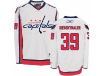 Men Reebok Washington Capitals #39 Jonas Siegenthaler Premier White Away NHL Jersey