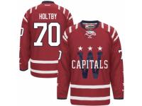 Men Reebok Washington Capitals #70 Braden Holtby Premier Red 2015 Winter Classic NHL Jersey