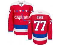 Men Reebok Washington Capitals #77 T.J. Oshie Premier Red Third NHL Jersey