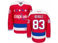 Men Reebok Washington Capitals #83 Jay Beagle Premier Red Third NHL Jersey