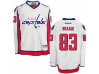 Men Reebok Washington Capitals #83 Jay Beagle Premier White Away NHL Jersey