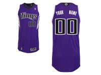 Men Sacramento Kings adidas Custom Authentic Road Jersey - Purple