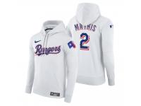 Men Texas Rangers Jeff Mathis Nike White Home Hoodie