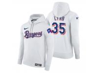 Men Texas Rangers Lance Lynn Nike White Home Hoodie