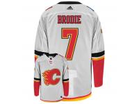 Men TJ BRODIE CALGARY FLAMES ADIDAS AWAY NHL HOCKEY JERSEY