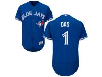 Men Toronto Blue Jays Majestic Royal Father's Day Gift Authentic Flexbase Jersey