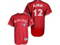 Men Toronto Blue Jays Roberto Alomar #12 Red 2013 Canada Day Flex Base Jersey