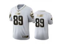 Men Tyler Higbee Rams White 100th Season Golden Edition Jersey