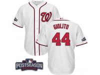 Men Washington Nationals Lucas Giolito #44 NL East Division Champions White 2016 Postseason Patch Cool Base Jersey