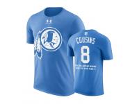 Men Washington Redskins Kirk Cousins #8 Powder Blue Father Day Gift With Message T-Shirt