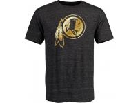 Men Washington Redskins Pro Line Black Gold Collection Tri-Blend T-Shirt