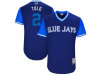 Men's 2017 Little League World Series Toronto Blue Jays #2 Troy Tulowitzki Tulo Royal Jersey