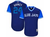 Men's 2017 Little League World Series Toronto Blue Jays #24 Danny Barnes Barnzy Royal Jersey