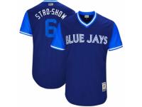 Men's 2017 Little League World Series Toronto Blue Jays #6 Marcus Stroman Stro-Show Royal Jersey