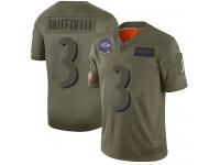 Men's #3 Limited Robert Griffin III Black Football Jersey Baltimore Ravens 2019 Salute to Service