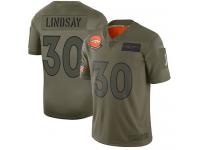 Men's #30 Limited Phillip Lindsay Camo Football Jersey Denver Broncos 2019 Salute to Service