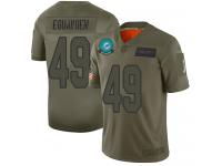 Men's #49 Limited Sam Eguavoen Camo Football Jersey Miami Dolphins 2019 Salute to Service