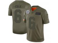 Men's #6 Limited A.J. Cole Camo Football Jersey Oakland Raiders 2019 Salute to Service