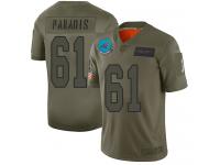 Men's #61 Limited Matt Paradis Camo Football Jersey Carolina Panthers 2019 Salute to Service
