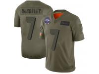 Men's #7 Limited Trace McSorley Black Football Jersey Baltimore Ravens 2019 Salute to Service