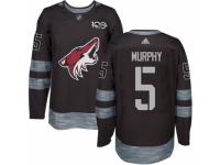 Men's Adidas Arizona Coyotes #5 Connor Murphy Premier Black 1917-2017 100th Anniversary NHL Jersey