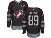 Men's Adidas Arizona Coyotes #89 Mikkel Boedker Premier Black 1917-2017 100th Anniversary NHL Jersey