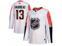 Men's Adidas Calgary Flames #13 Johnny Gaudreau Authentic White 2018 All-Star Pacific Division NHL Jersey