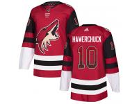 Men's Adidas Dale Hawerchuck Authentic Maroon NHL Jersey Arizona Coyotes #10 Drift Fashion