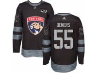 Men's Adidas Florida Panthers #55 Jason Demers Premier Black 1917-2017 100th Anniversary NHL Jersey