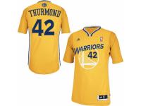 Men's Adidas Golden State Warriors #42 Nate Thurmond Swingman Gold Alternate NBA Jersey