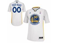 Men's Adidas Golden State Warriors Customized Swingman White Alternate NBA Jersey