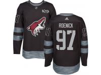 Men's Adidas Jeremy Roenick Authentic Black NHL Jersey Arizona Coyotes #97 1917-2017 100th Anniversary