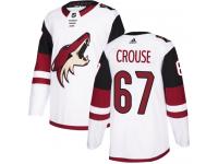 Men's Adidas Lawson Crouse Authentic White Away NHL Jersey Arizona Coyotes #67