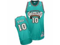 Men's Adidas Memphis Grizzlies #10 Mike Bibby Swingman Green Throwback NBA Jersey