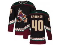 Men's Adidas Michael Grabner Authentic Black Alternate NHL Jersey Arizona Coyotes #40