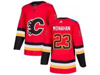 Men's Adidas NHL Calgary Flames #23 Sean Monahan Authentic Jersey Red Drift Fashion Adidas