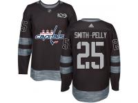Men's Adidas NHL Washington Capitals #25 Devante Smith-Pelly Authentic Jersey Black 1917-2017 100th Anniversary Adidas