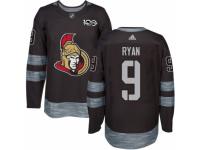 Men's Adidas Ottawa Senators #9 Bobby Ryan Premier Black 1917-2017 100th Anniversary NHL Jersey