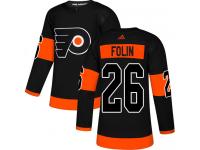 Men's Adidas Philadelphia Flyers #26 Christian Folin Black Alternate Authentic NHL Jersey