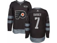 Men's Adidas Philadelphia Flyers #7 Bill Barber Premier Black 1917-2017 100th Anniversary NHL Jersey