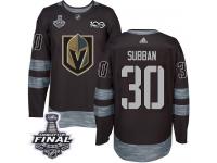 Men's Adidas Vegas Golden Knights #30 Malcolm Subban Black Authentic 2018 Stanley Cup Final 1917-2017 100th Anniversary NHL Jersey