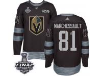 Men's Adidas Vegas Golden Knights #81 Jonathan Marchessault Black Authentic 2018 Stanley Cup Final 1917-2017 100th Anniversary NHL Jersey