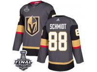 Men's Adidas Vegas Golden Knights #88 Nate Schmidt Gray Home Premier 2018 Stanley Cup Final NHL Jersey