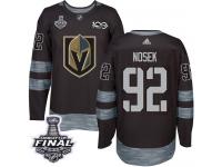 Men's Adidas Vegas Golden Knights #92 Tomas Nosek Black Authentic 2018 Stanley Cup Final 1917-2017 100th Anniversary NHL Jersey